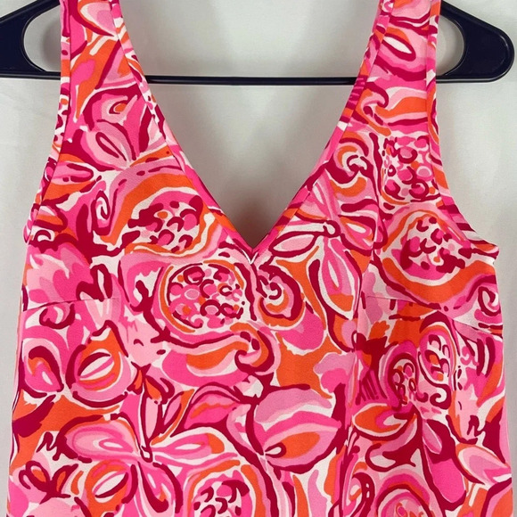 Lilly Pulitzer NWT Calissa Dress Pink Pout Mango Salsa Size 00 - Picture 3 of 8